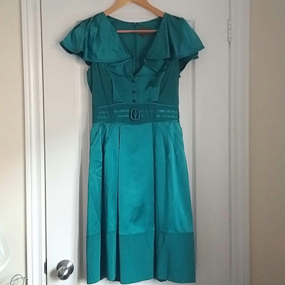 ZAC POSEN - pure silk old school glam dress